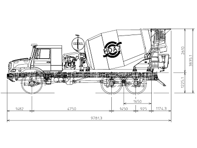 Автобетоносмесительная установка CIFA HDA7